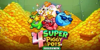 The Clubhouse Casino games: 4 Super Piggy Pots: Hold and Win banner